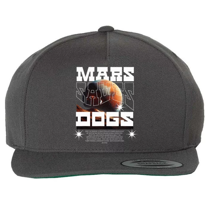 Planet Saves Dogs Wool Snapback Cap