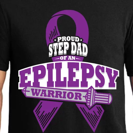 Proud Step Dad Of An Epilepsy Warrior Epilepsy Awareness Gift Pajama Set