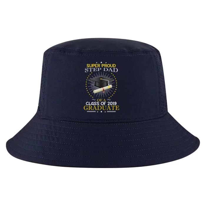 Proud Step Dad The Class Of 2019 Graduate Graduation Meaningful Gift Cool Comfort Performance Bucket Hat