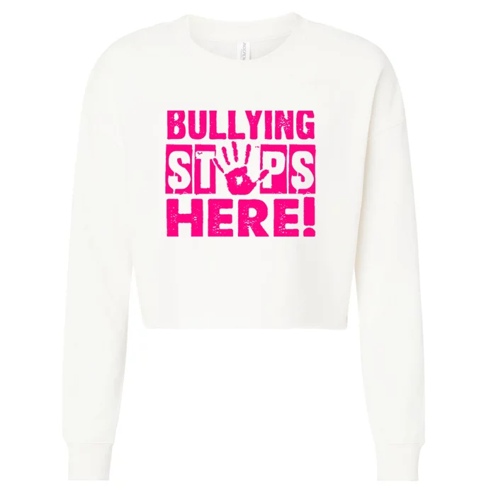 Pink Shirts Day Cropped Pullover Crew