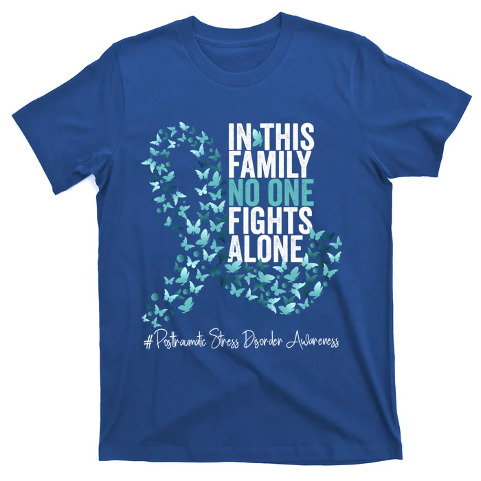 Posttraumatic Stress Disorder Awareness Month Teal Ribbon Great Gift T-Shirt