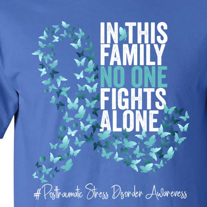 Posttraumatic Stress Disorder Awareness Month Teal Ribbon Great Gift Tall T-Shirt