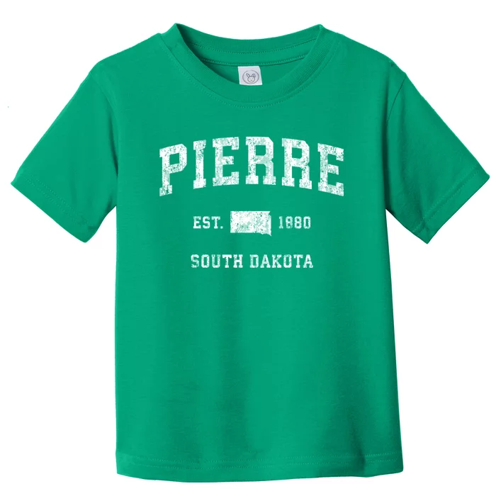 Pierre South Dakota Sd Vintage Sports Toddler T-Shirt