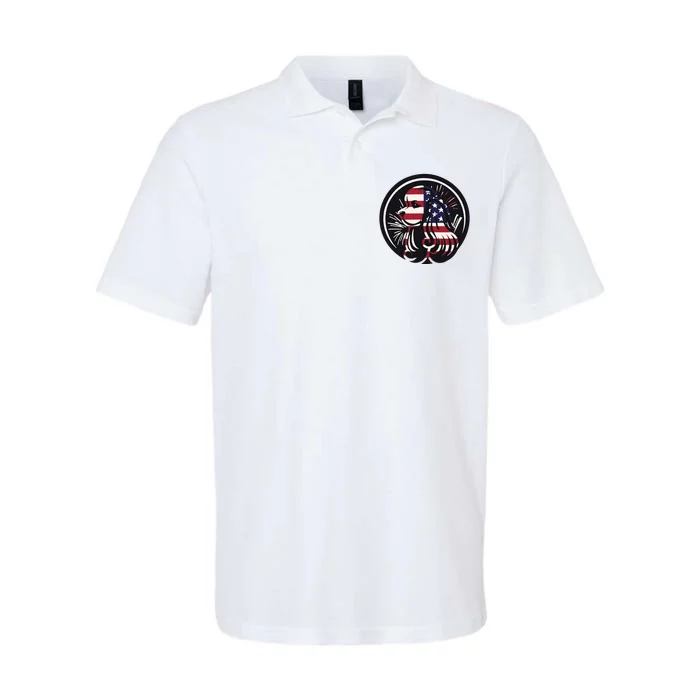 Patriotic Spaniel Dog Softstyle Adult Sport Polo