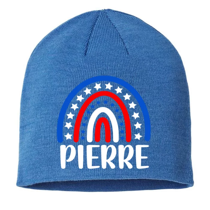 Pierre South Dakota Gift I Love Pierre Usa Cute Gift 8 1/2in Sustainable Knit Beanie