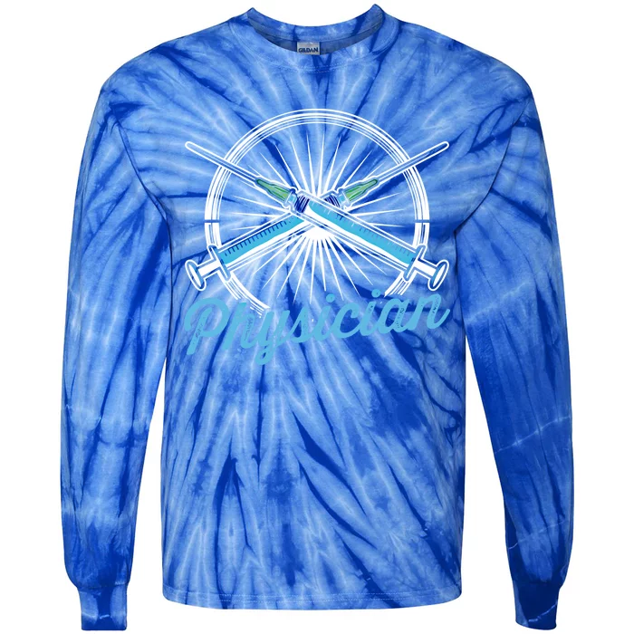 Physician Student Doctor Md Medical Practitioner Meaningful Gift Tie-Dye Long Sleeve Shirt