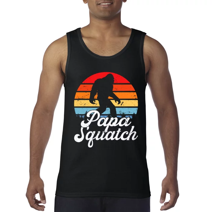 Papa Squatch Dad Bigfoot Sasquatch Plus Size Tank Top