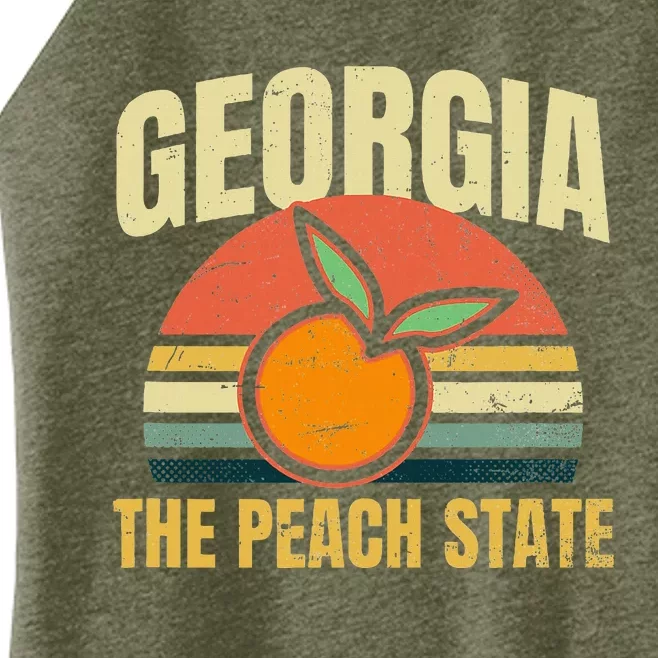 Peach State Design Georgia Peach Women’s Perfect Tri Rocker Tank