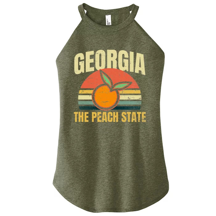 Peach State Design Georgia Peach Women’s Perfect Tri Rocker Tank