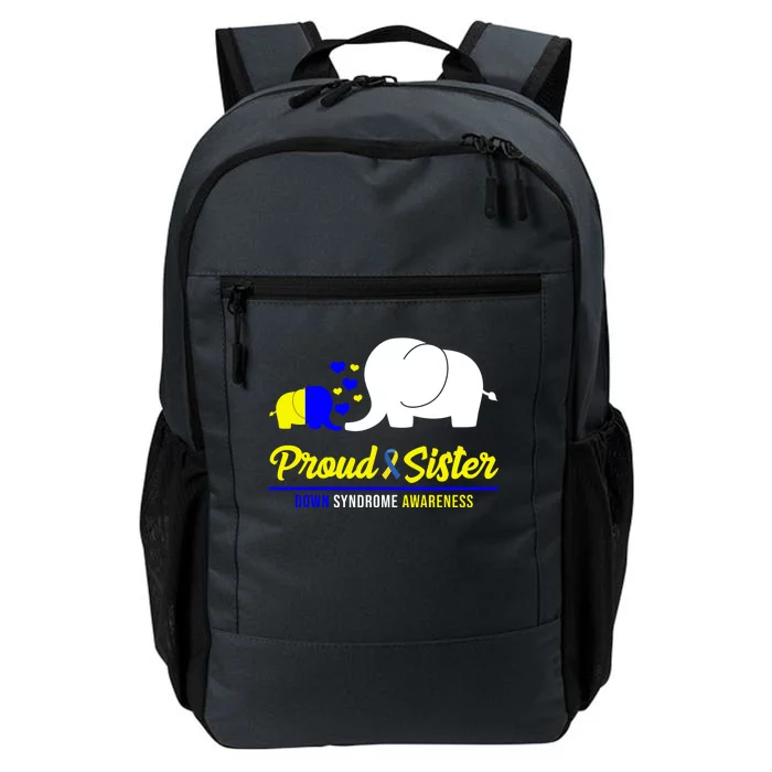 Proud Sister Down Syndrome Awareness Elephant Daily Commute Backpack