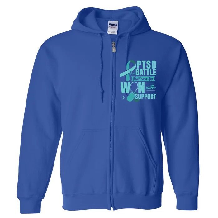 Posttraumatic Stress Disorder Support Ptsd Cool Gift Full Zip Hoodie