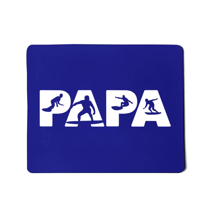 Papa Surf Dad Funny Papa Surfing Fathers Day Funny Gift Mousepad