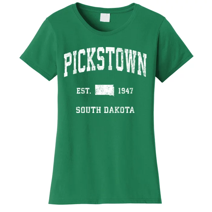 Pickstown South Dakota Sd Vintage Athletic Sports Women's T-Shirt