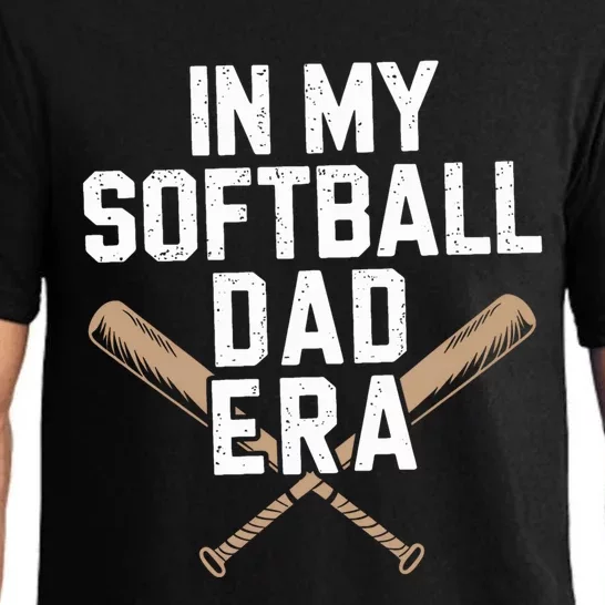 Proud Softball Dad Softball Team Dad In My Softball Dad Era Gift Pajama Set