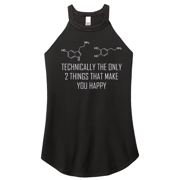 Psychology Serotonin Dopamine Chemical Formula Psychologist Women’s Perfect Tri Rocker Tank