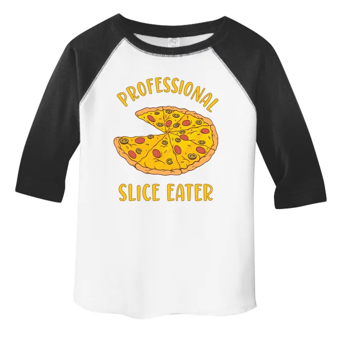 Professional Slice Eater Pizza Pie Lovers National Pizza Day Great Gift Toddler Fine Jersey T-Shirt