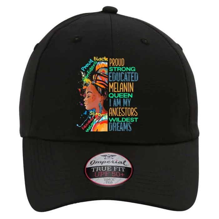 Proud Strong Educated Queen African Black History Gift The Original Performance Cap