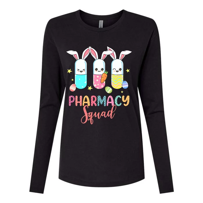 Pharmacy Squad Easter Day Nurse Womens Cotton Relaxed Long Sleeve T-Shirt