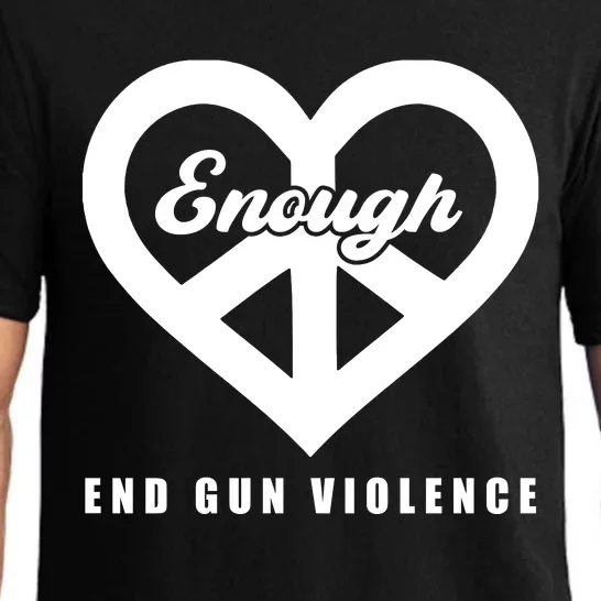 Peace Sign Enough End Gun Violence Pajama Set