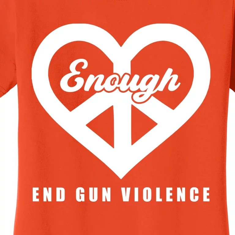 Peace Sign Enough End Gun Violence Women's T-Shirt