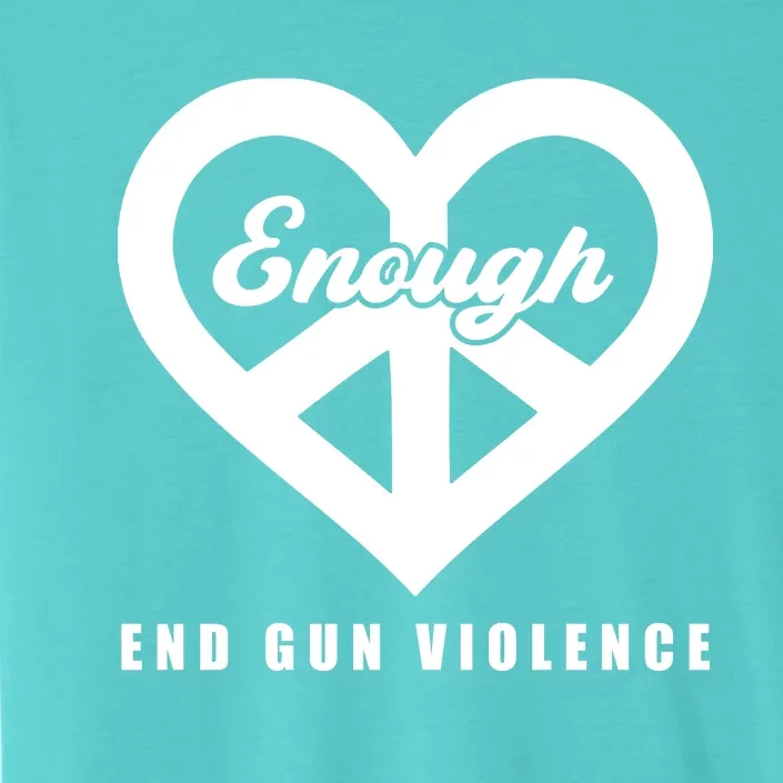 Peace Sign Enough End Gun Violence ChromaSoft Performance T-Shirt