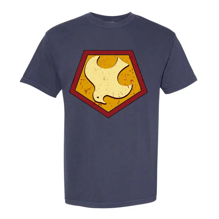 Peacemaker Superhero Emblem Garment-Dyed Heavyweight T-Shirt