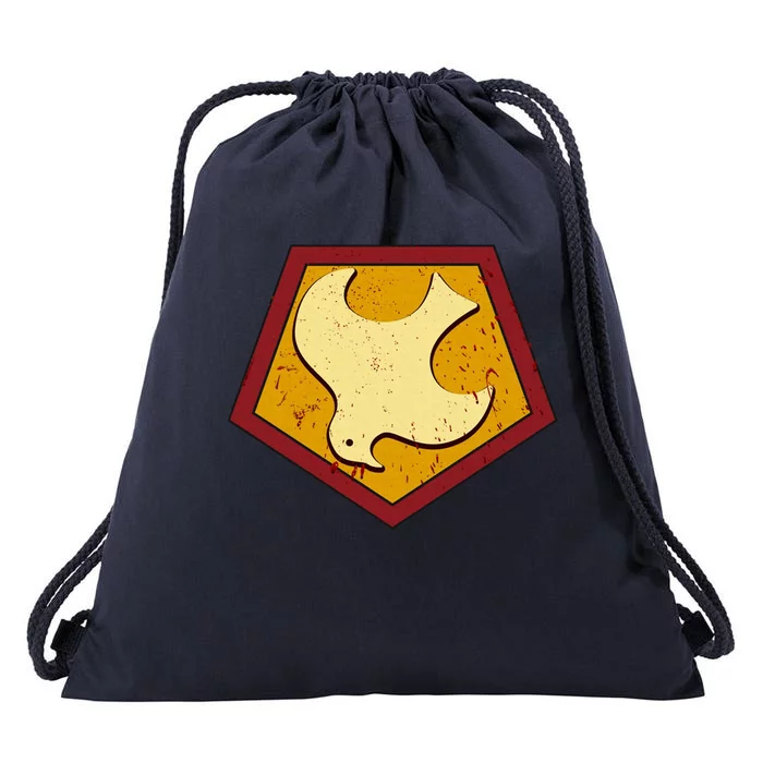 Peacemaker Superhero Emblem Drawstring Bag