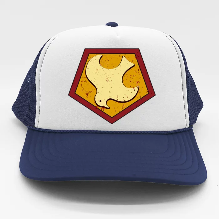 Peacemaker Superhero Emblem Trucker Hat