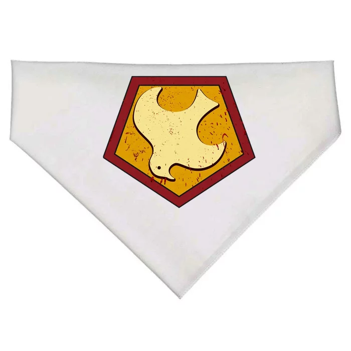 Peacemaker Superhero Emblem USA-Made Doggie Bandana