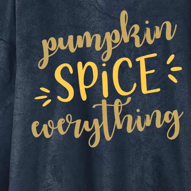 Pumpkin Spice Everything Hooded Wearable Blanket