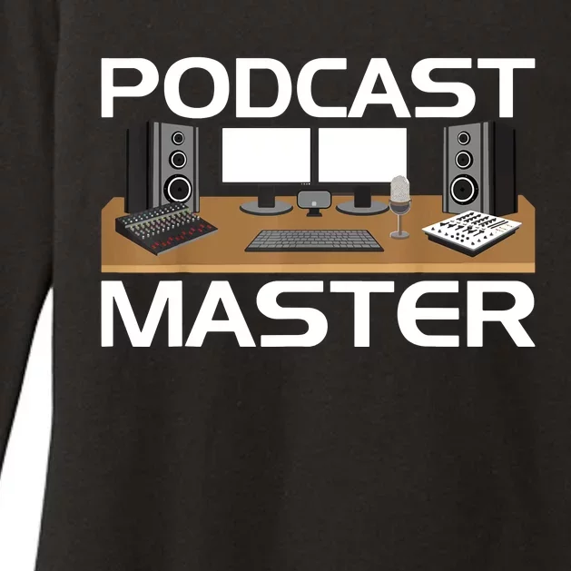 Podcast Show Equipment USB Mixer App For Podcasters Womens CVC Long Sleeve Shirt