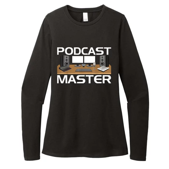 Podcast Show Equipment USB Mixer App For Podcasters Womens CVC Long Sleeve Shirt