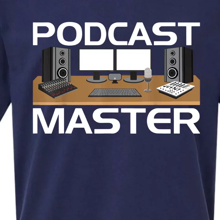 Podcast Show Equipment USB Mixer App For Podcasters Sueded Cloud Jersey T-Shirt