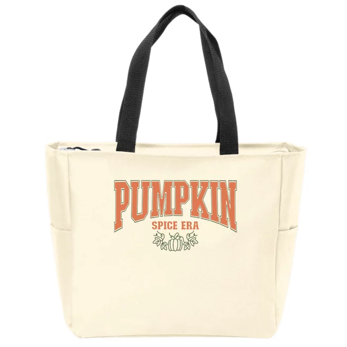 Pumpkin Spice Era Pumpkin Spice Zip Tote Bag