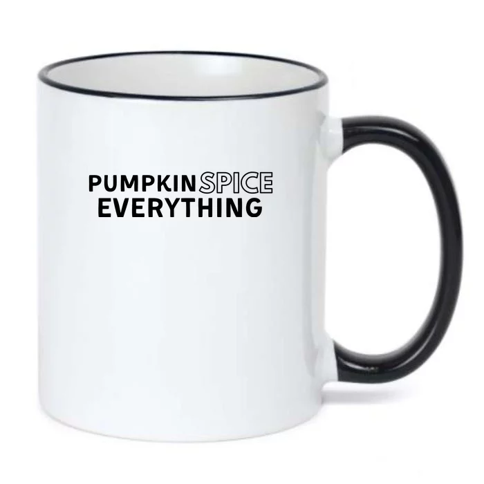 Pumpkin Spice Everything Black Color Changing Mug