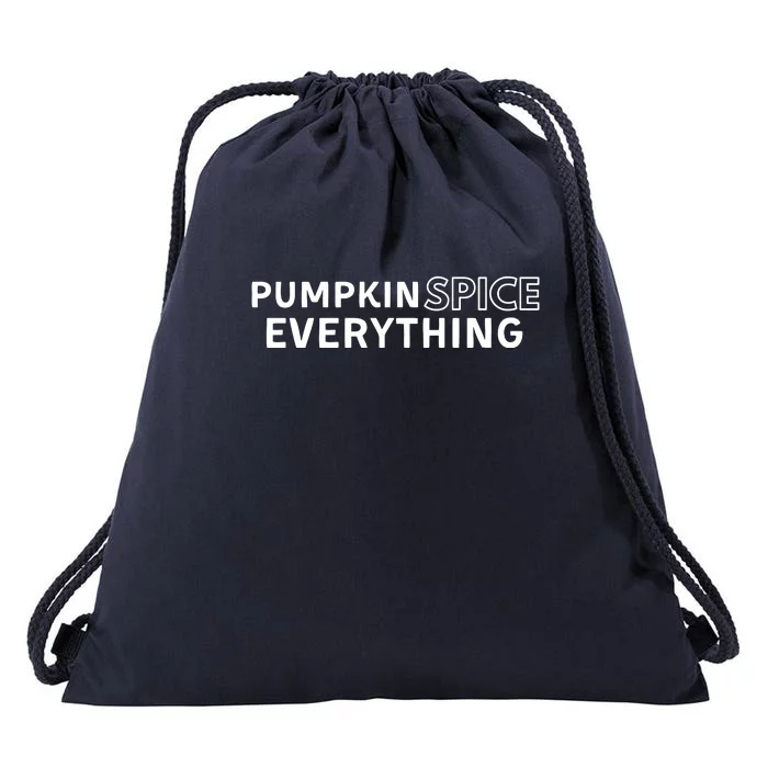 Pumpkin Spice Everything Drawstring Bag