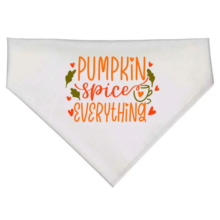 Pumpkin Spice Everything Holiday Festive USA-Made Doggie Bandana