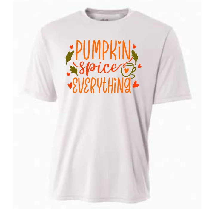 Pumpkin Spice Everything Holiday Festive Cooling Performance Crew T-Shirt