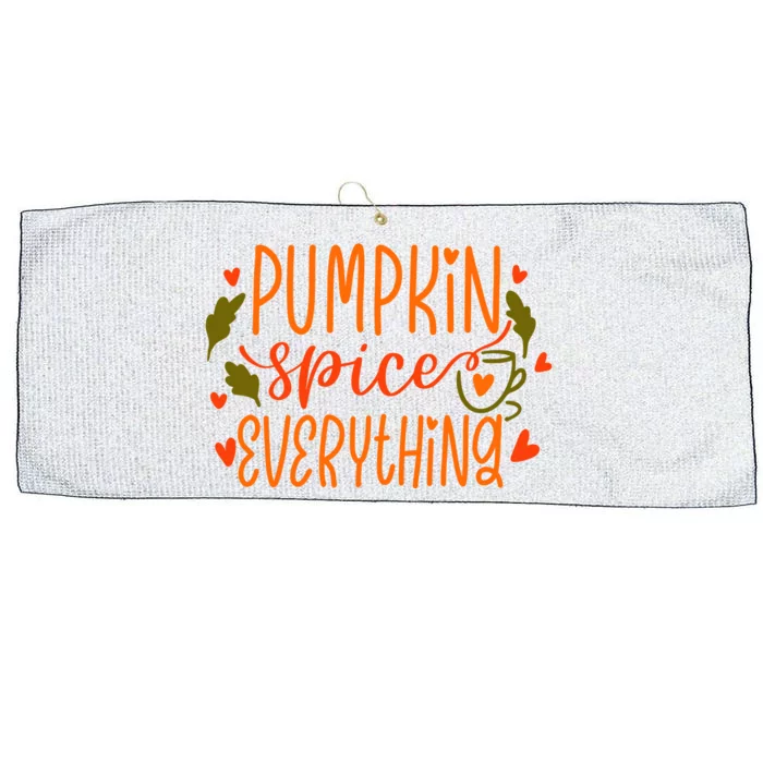 Pumpkin Spice Everything Holiday Festive Large Microfiber Waffle Golf Towel