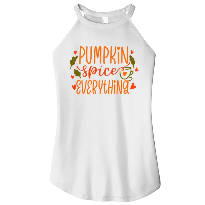 Pumpkin Spice Everything Holiday Festive Women’s Perfect Tri Rocker Tank