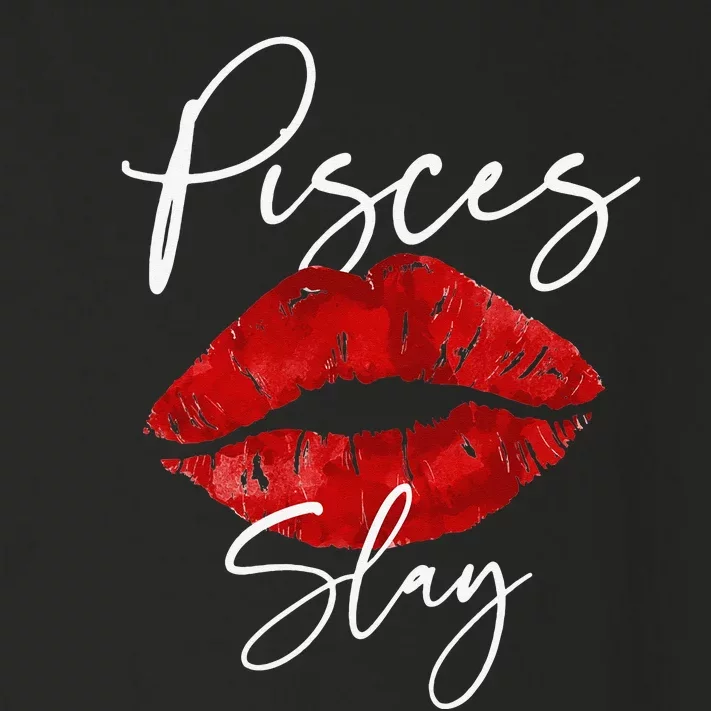 Pisces Slay February March Birthday red Lipstick Toddler Long Sleeve Shirt