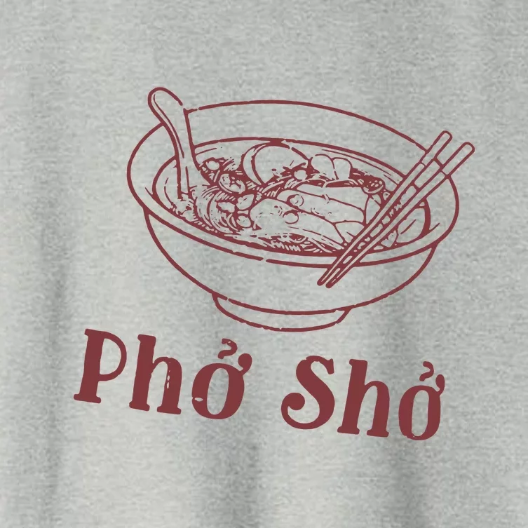 Pho Sho Funny Vietnamese Cuisine Vietnam Foodie Chef Cook Food Women's Crop Top Tee