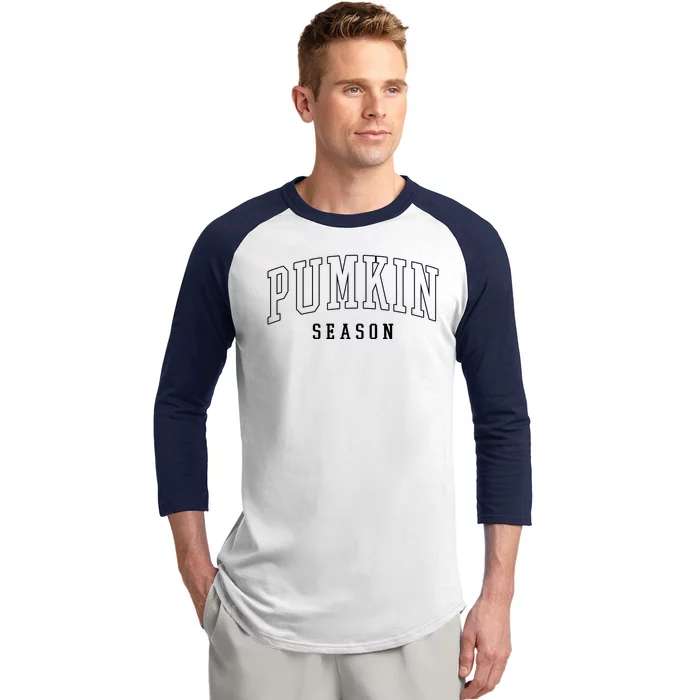 Pumpkin Season Fall Lover Baseball Sleeve Shirt