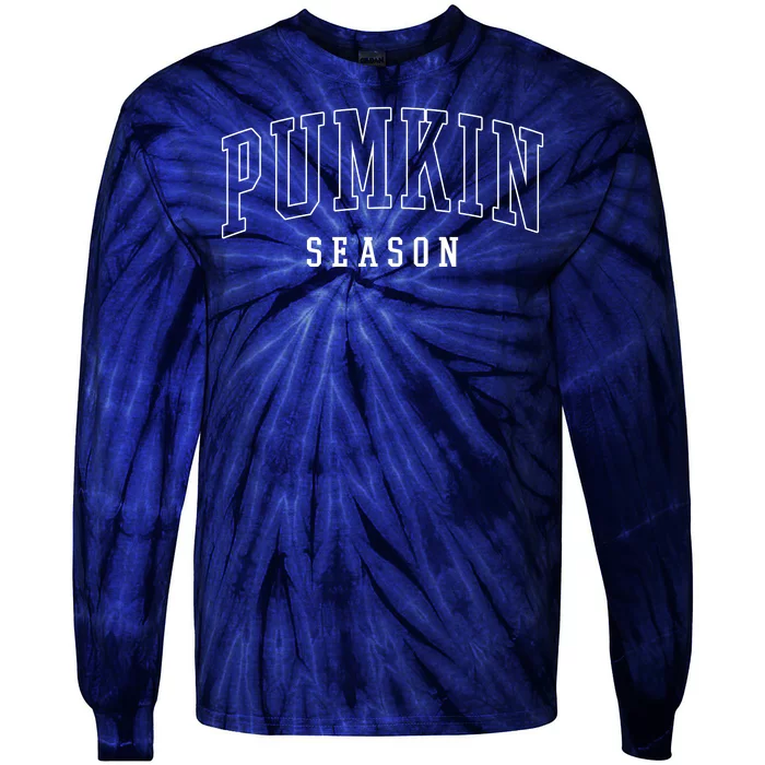 Pumpkin Season Fall Lover Tie-Dye Long Sleeve Shirt