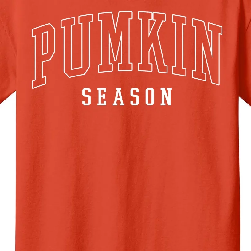 Pumpkin Season Fall Lover Kids T-Shirt