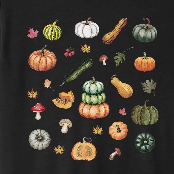 Pumpkin Spice Fall Pumpkin Autumn Garden Harvest Women ChromaSoft Performance T-Shirt