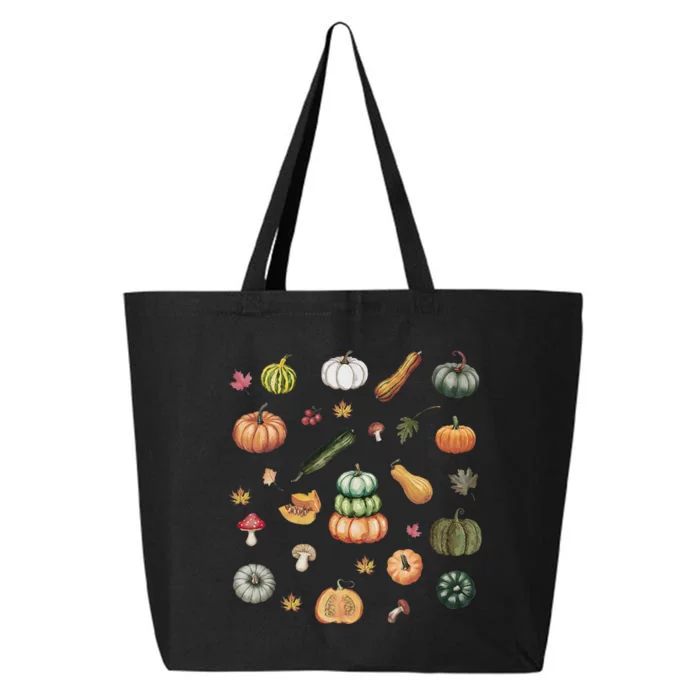 Pumpkin Spice Fall Pumpkin Autumn Garden Harvest Women 25L Jumbo Tote