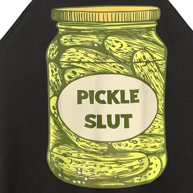 Pickle Slut Funny Canned Pickles Women’s Perfect Tri Rocker Tank