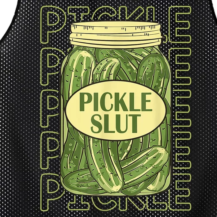 Pickle Slut Funny Pickle Slut Who Loves Pickles Mesh Reversible Basketball Jersey Tank