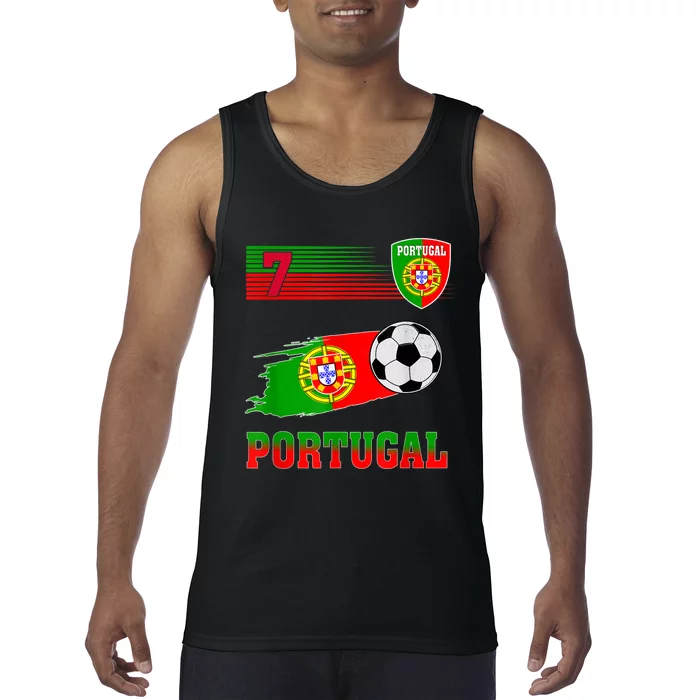 Portugal Soccer Flag Jersey Portugalese Retro 7 2022 Tank Top